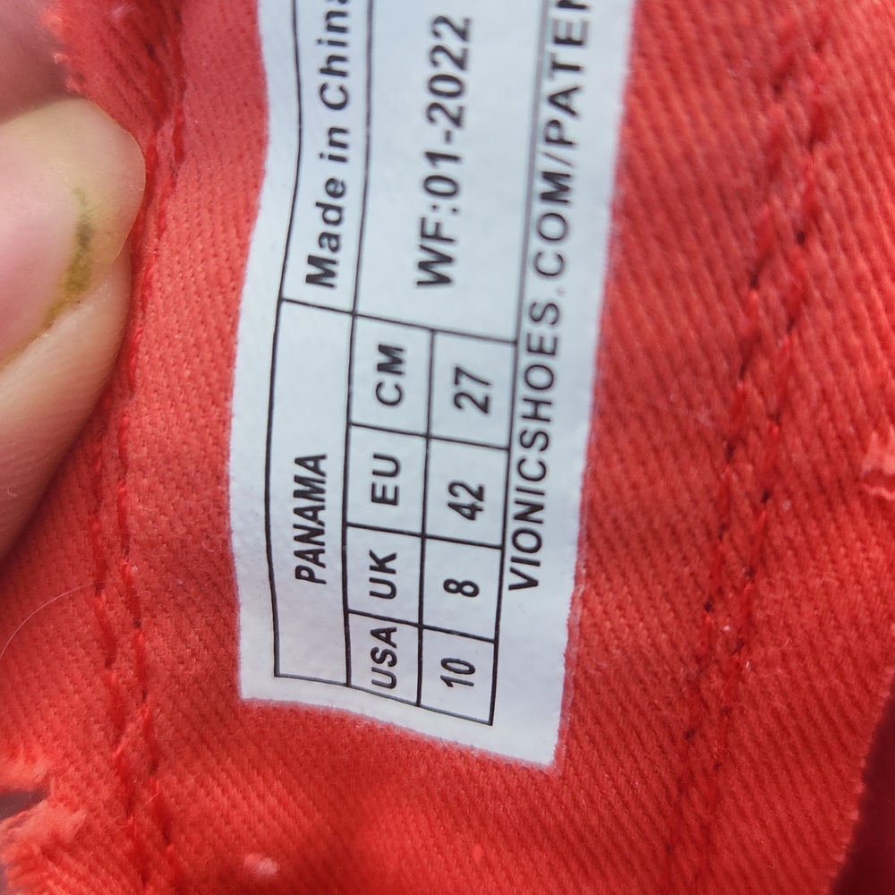 Vionic Panama Poppy Red Sandals Size 10 Summer Beach Washable - Picture 8 of 8